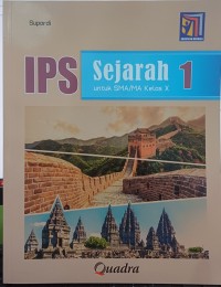 Image of IPS sejarah 1 untuk SMA/MA kelas X