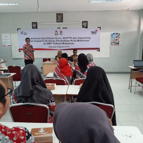 Sosialisasi Kepala bidang GTK Disdik Kota Makassar