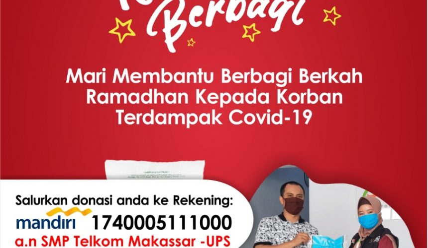 SMP Telkom Makassar Berbagi Berkah Ramadhan Di Tengah Pandemi Covid-19