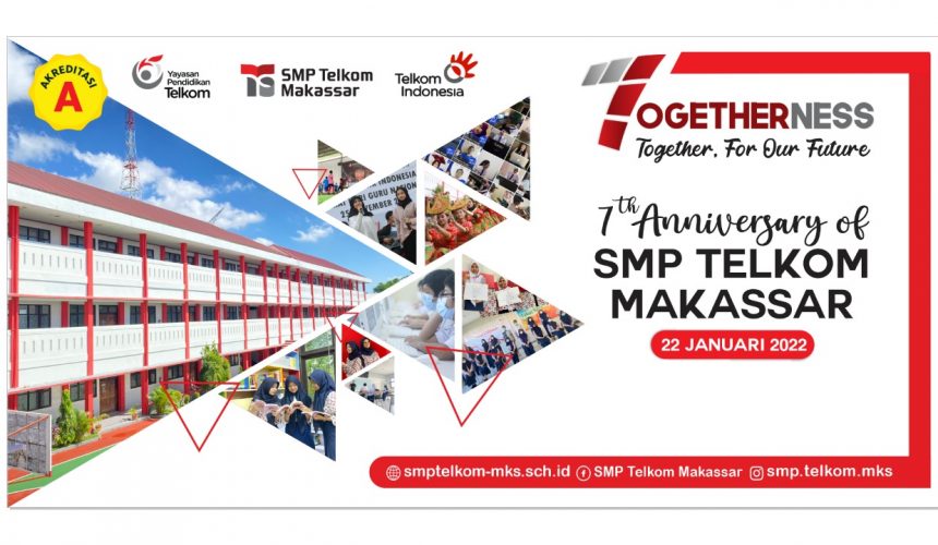 Selamat HUT Ke-7 SMP Telkom Makassar