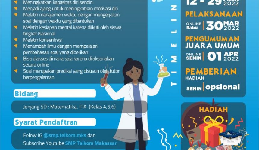 KOMPETISI SAINS NASIONAL SMP TELKOM MAKASSAR