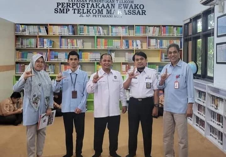 Surveilans Pasca Akreditasi di Perpustakaan SMP Telkom Makassar