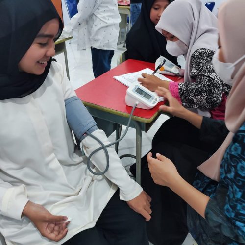 Upaya Sejak Dini SMP Telkom Makassar untuk Menjaga Kesehatan bersama Puskesmas Mangasa