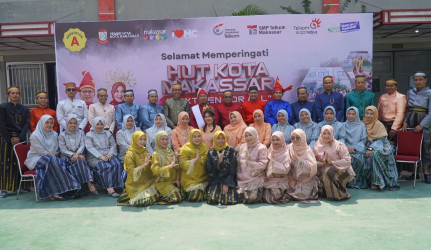 Perayaan HUT Kota Makassar ke-416 di SMP Telkom Makassar