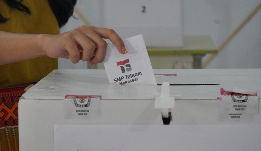 Projek Penguatan Profil Pelajar Pancasila (P5) “Suara Demokrasi” Pemilihan Ketua dan Wakil Ketua OSIS 2023/2024 SMP Telkom Makassar
