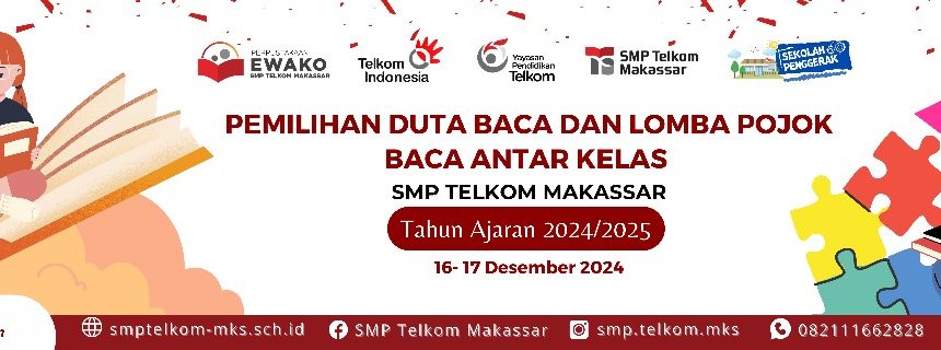 Lomba Pojok Baca Kelas SMP Telkom Makassar