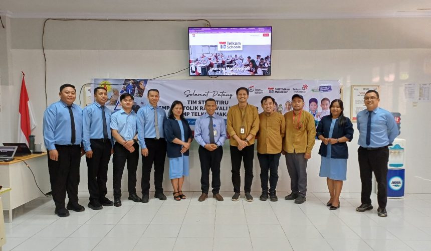 SMP Telkom Makassar Menerima Kunjungan Study Tiru dari SMP Katolik Rajawali Makassar