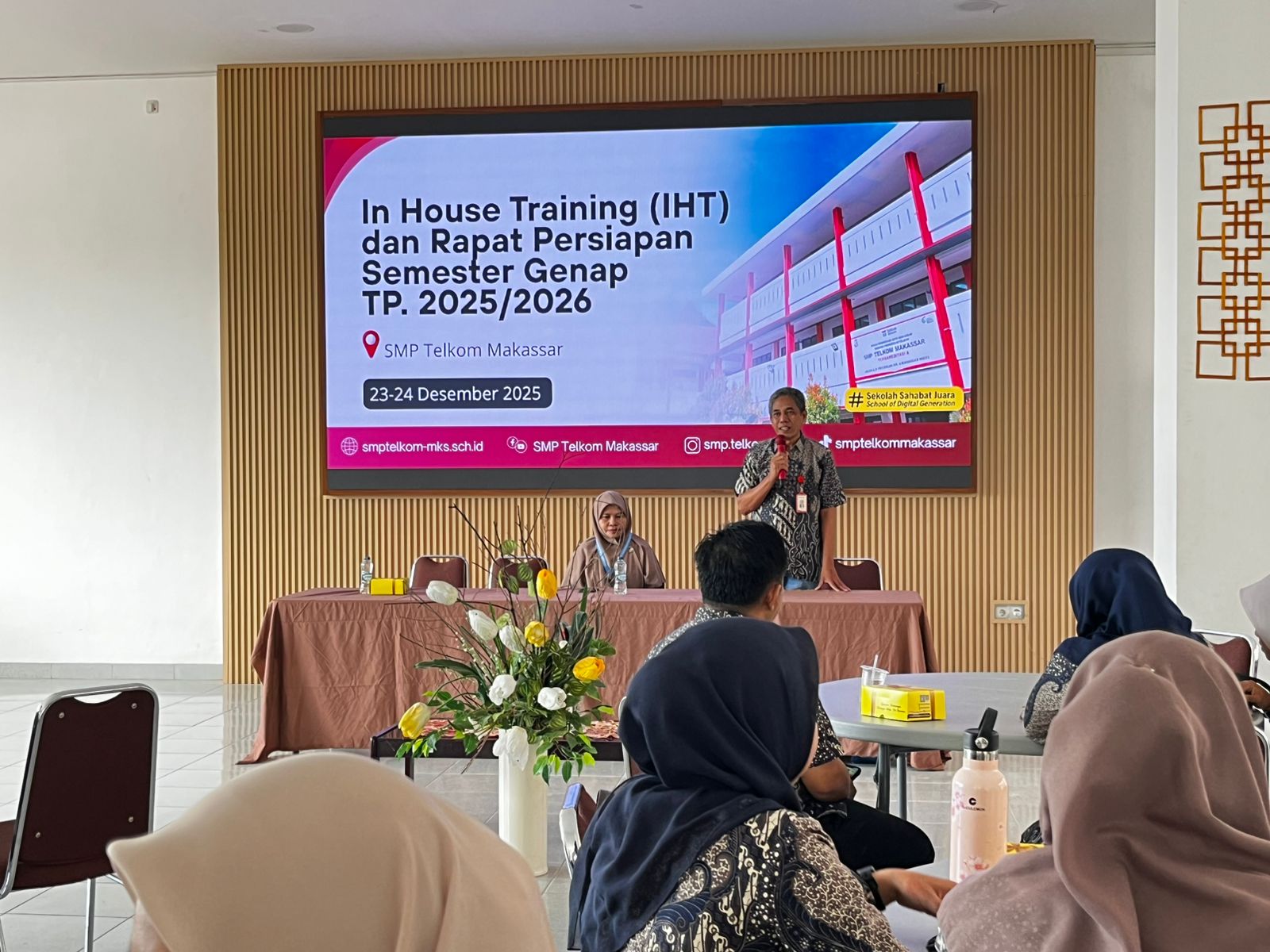 In House Training (IHT) dan Rapat Persiapan Semester Genap Tahun Pelajaran 2025/2026 SMP Telkom Makassar