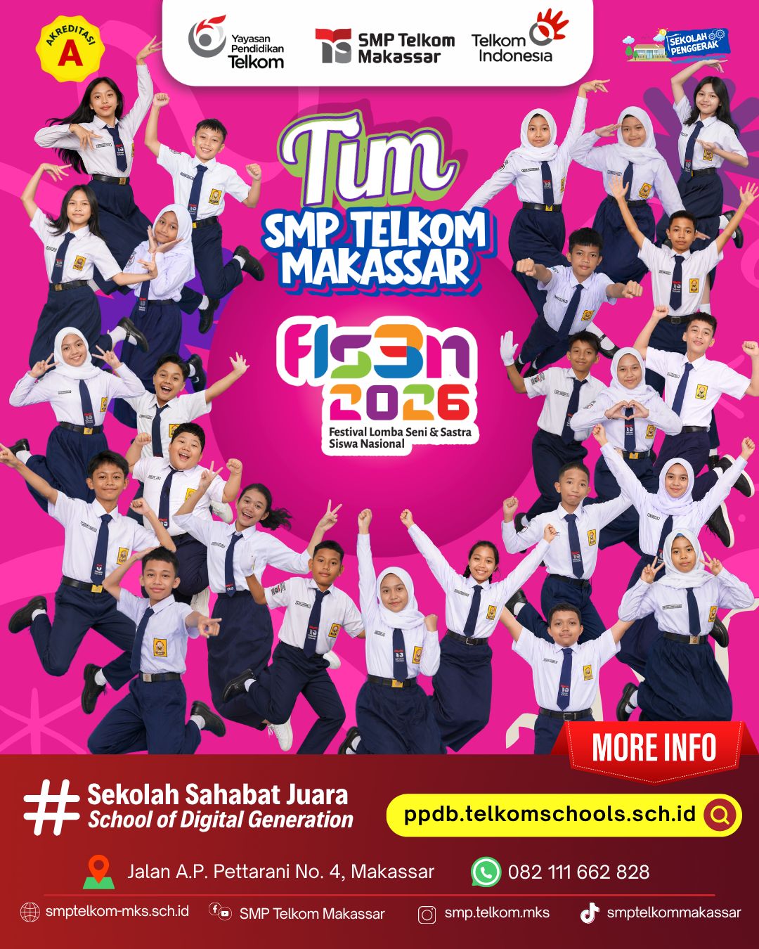 Menuju Panggung Juara: Persiapan Intensif SMP Telkom Makassar di FLS3N 2026